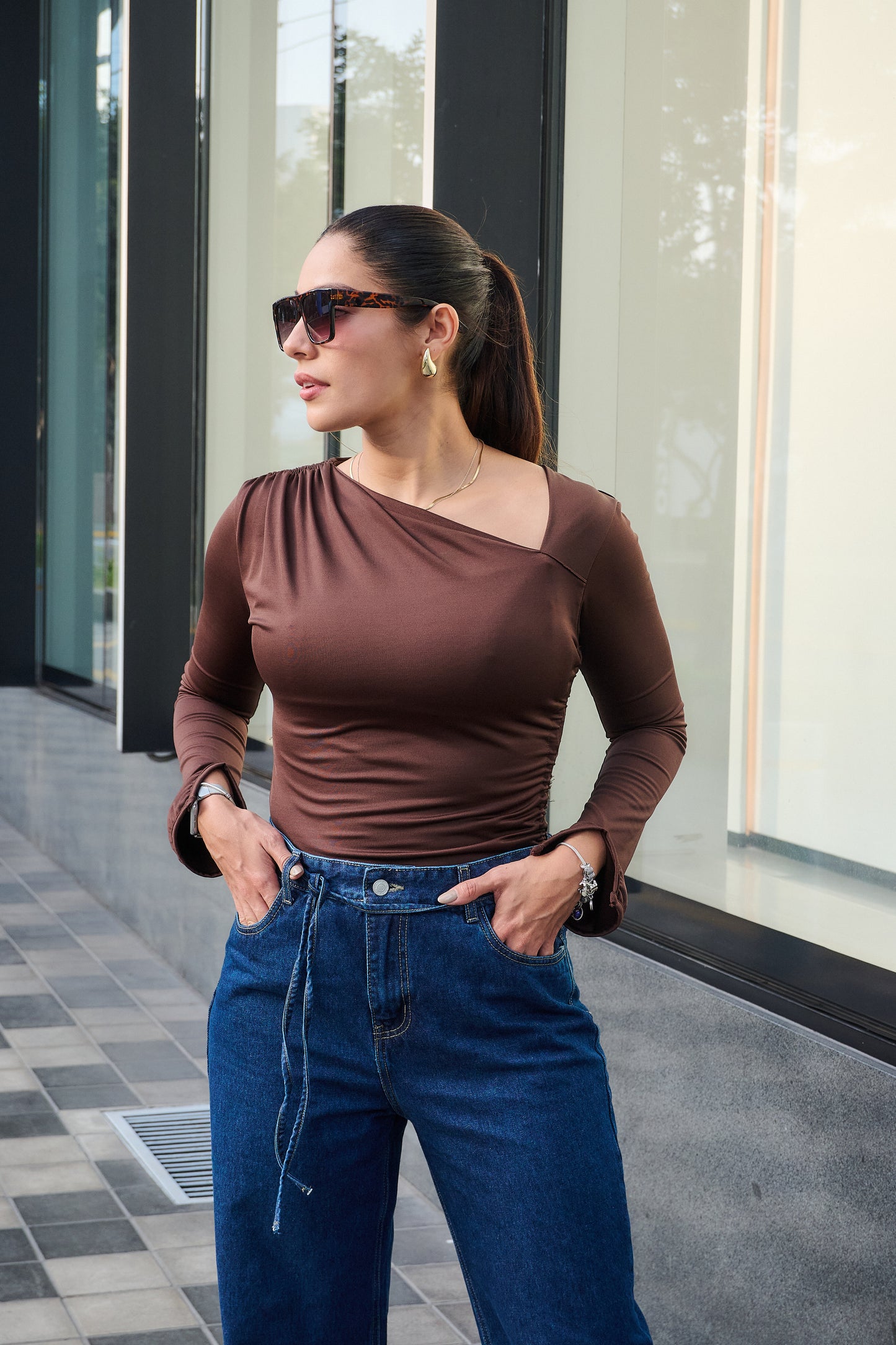 POLO MACARENA MARRÓN