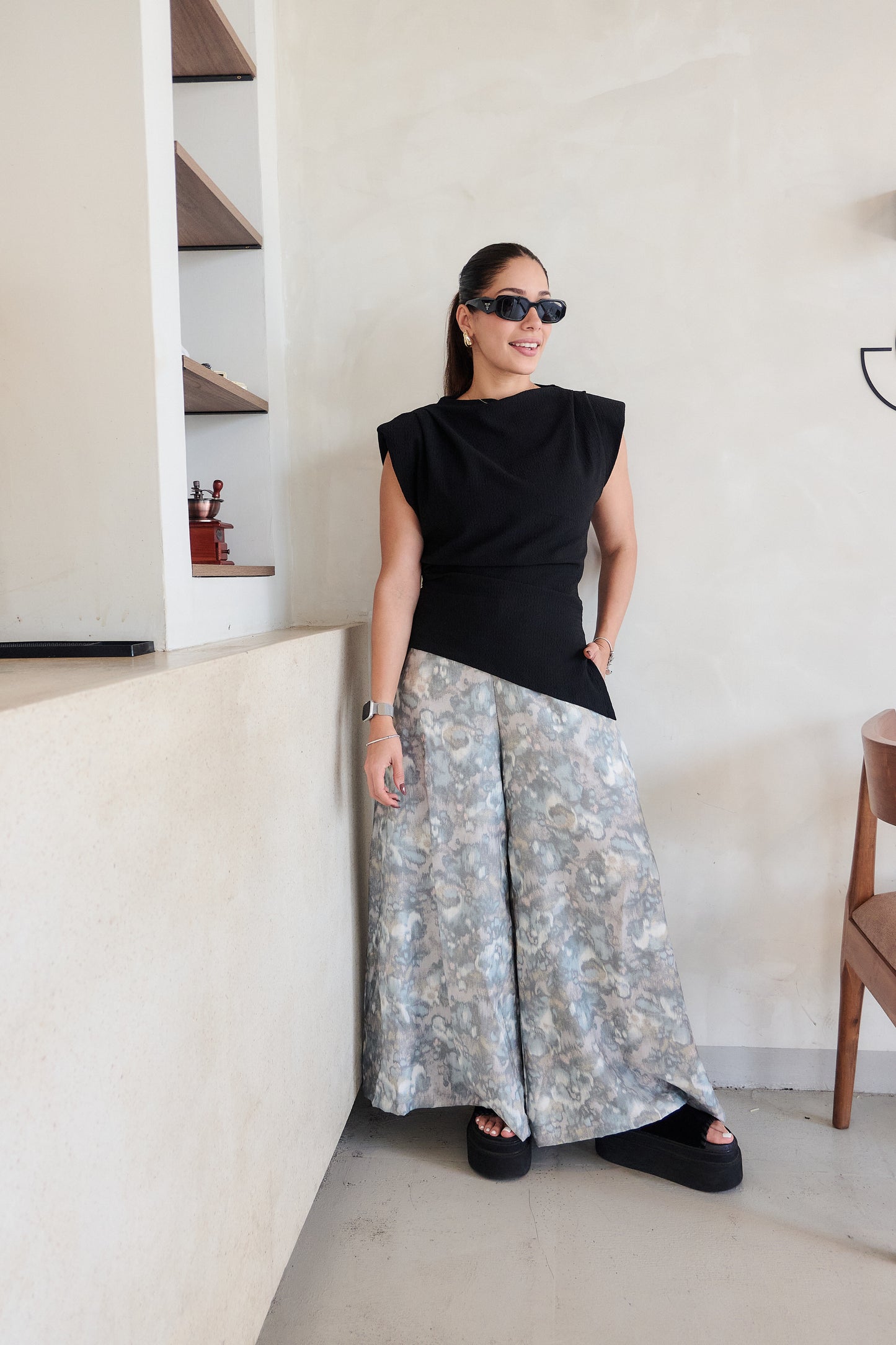 PALAZZO MARTINA TIE DYE GRIS