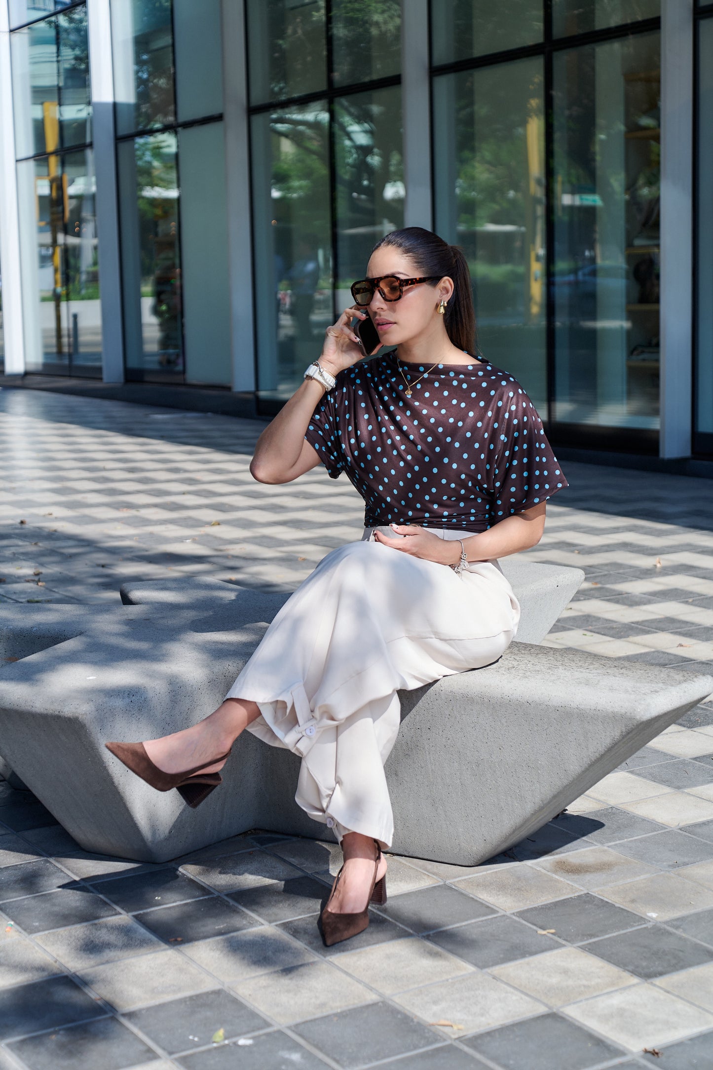 POLO FERNANDA POLKA DOTS