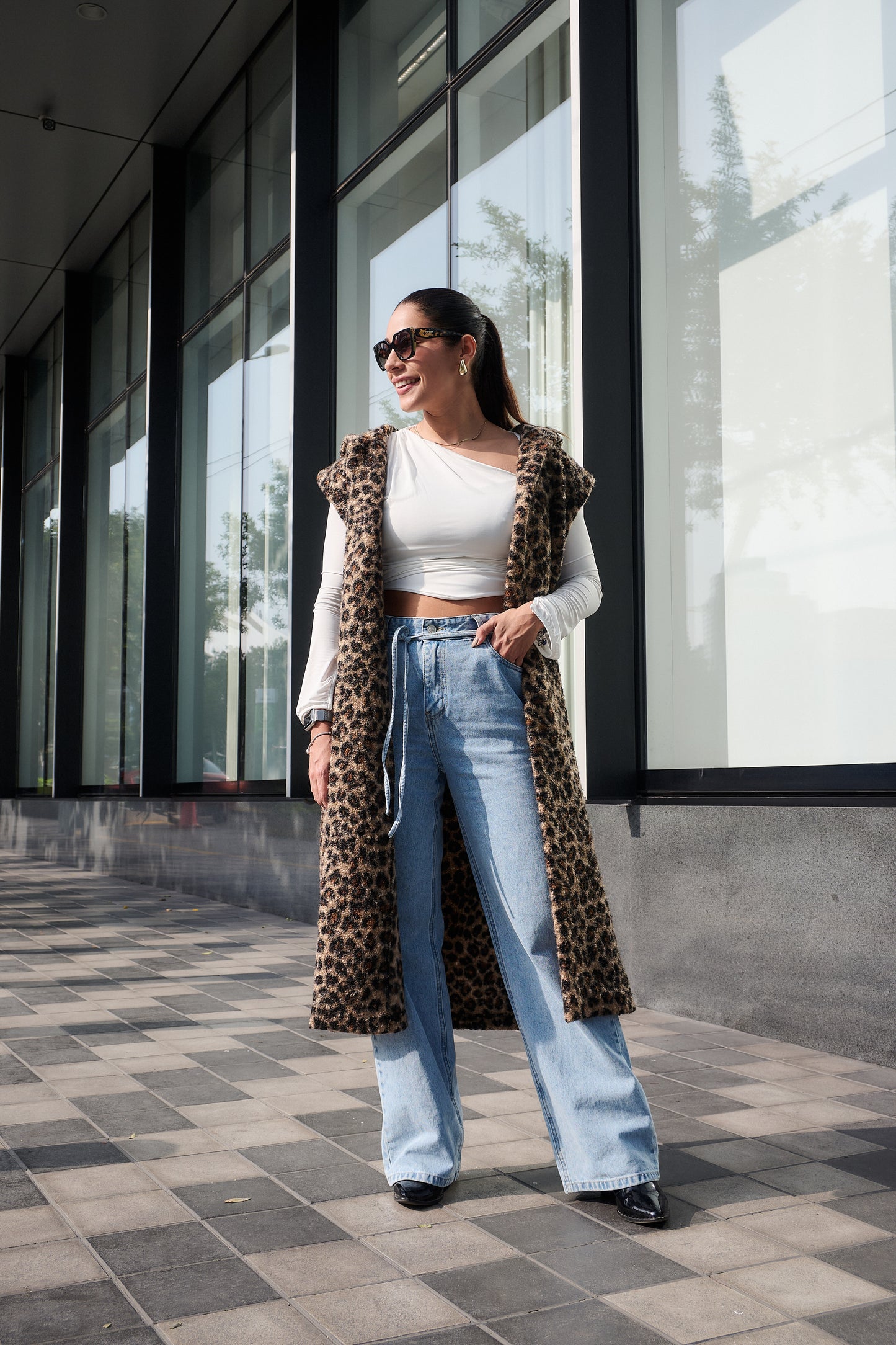 ABRIGO TAMARA ANIMAL PRINT