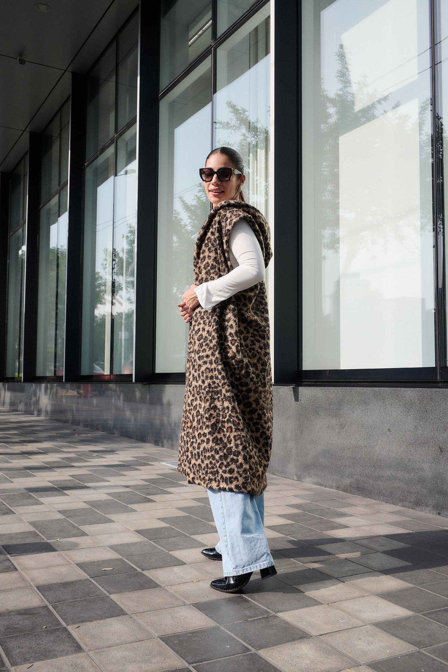 ABRIGO TAMARA ANIMAL PRINT