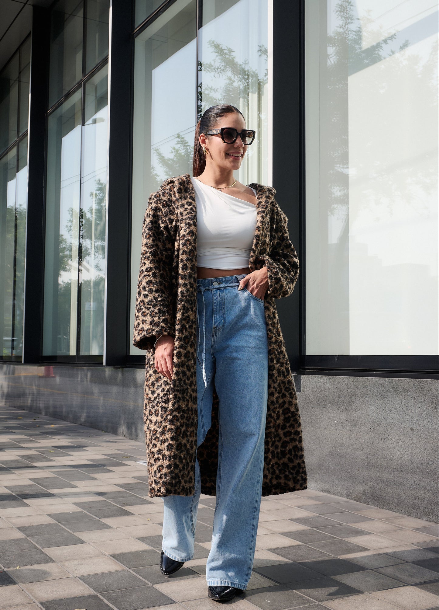 ABRIGO TAMARA ANIMAL PRINT