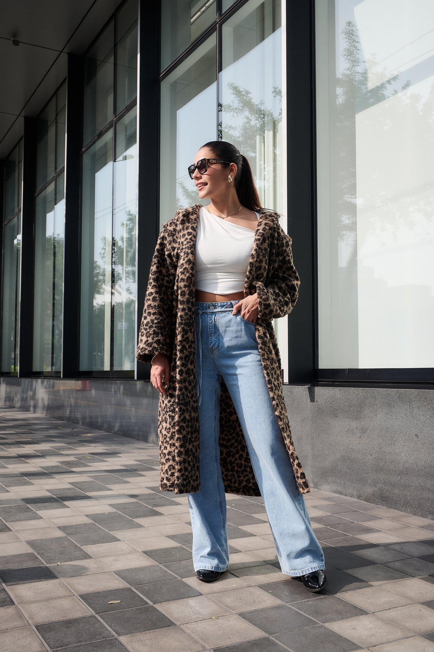 ABRIGO TAMARA ANIMAL PRINT