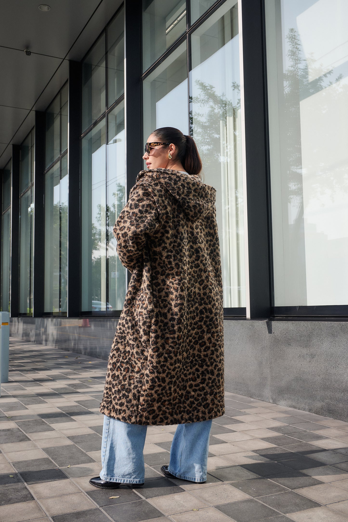 ABRIGO TAMARA ANIMAL PRINT