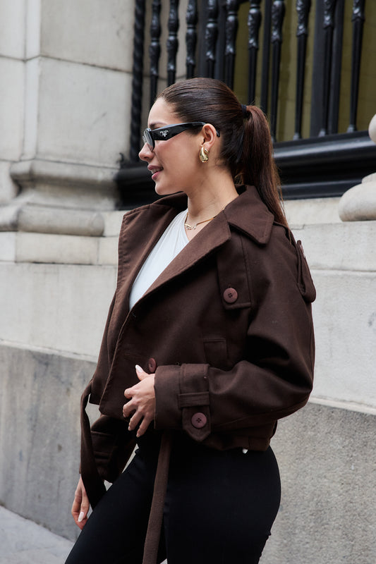 TRENCH COAT MARRÓN