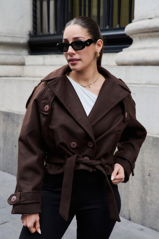TRENCH COAT MARRÓN