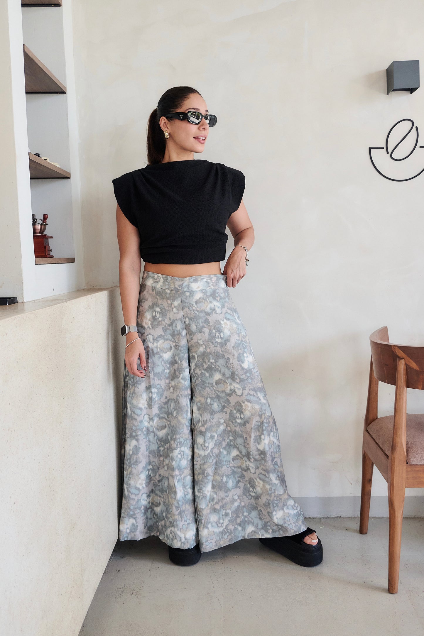 PALAZZO MARTINA TIE DYE GRIS