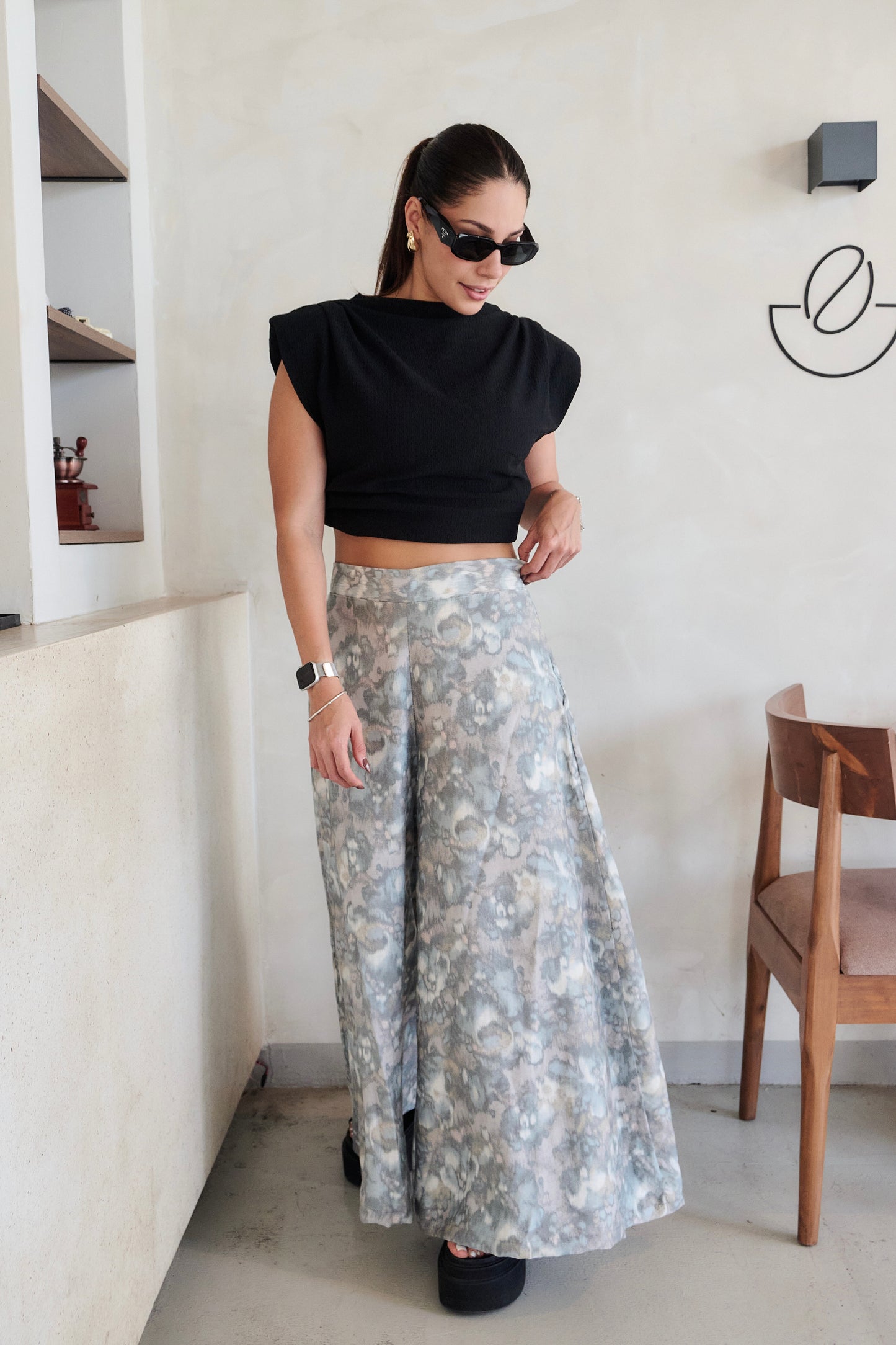 PALAZZO MARTINA TIE DYE GRIS