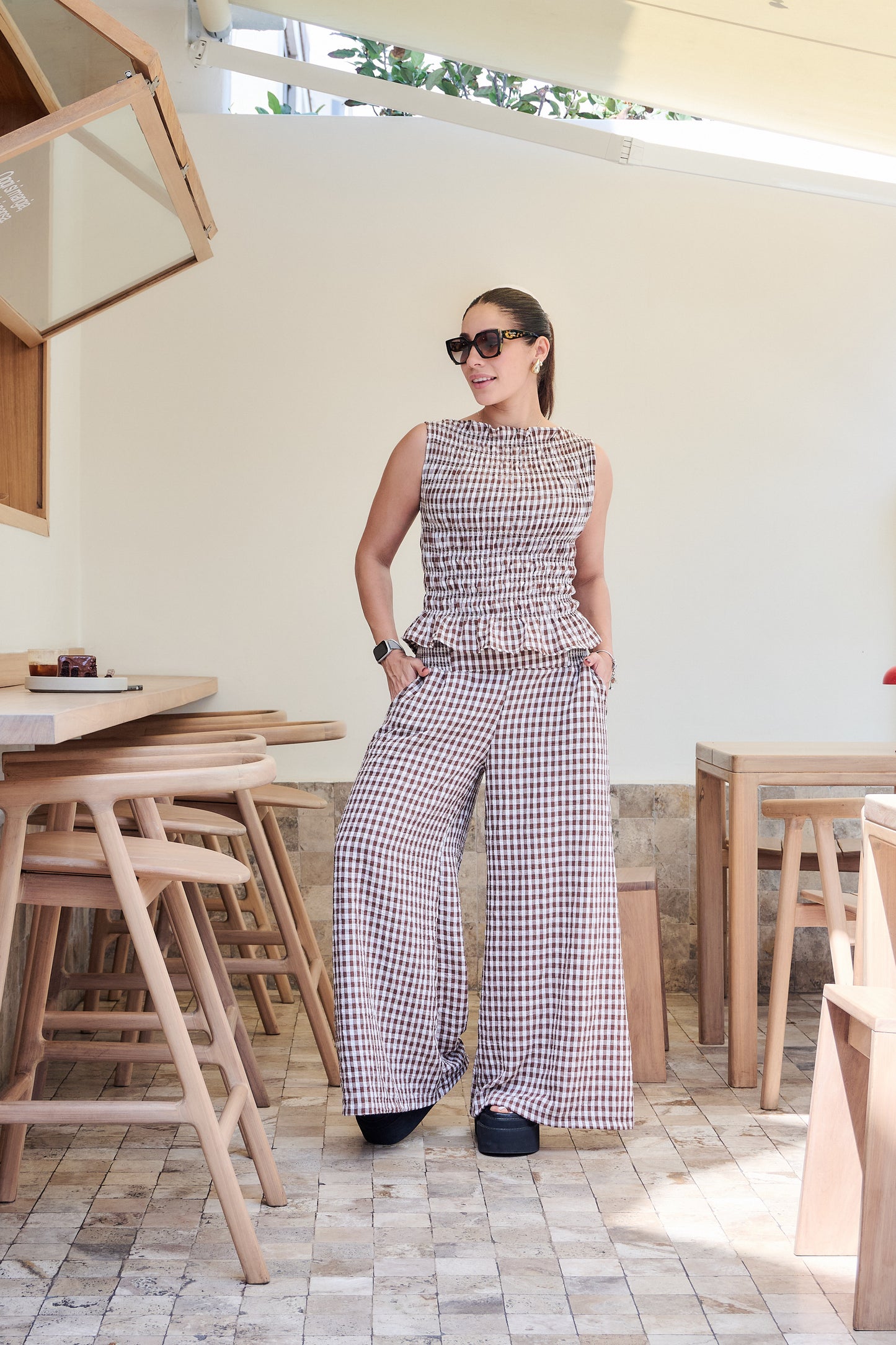 SET TATIANA VICHY MARRÓN