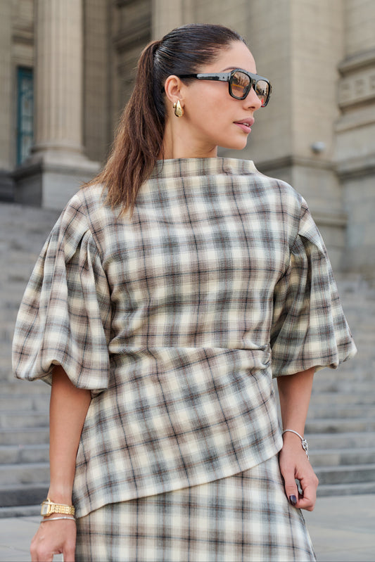 BLUSA AINARA MARRON