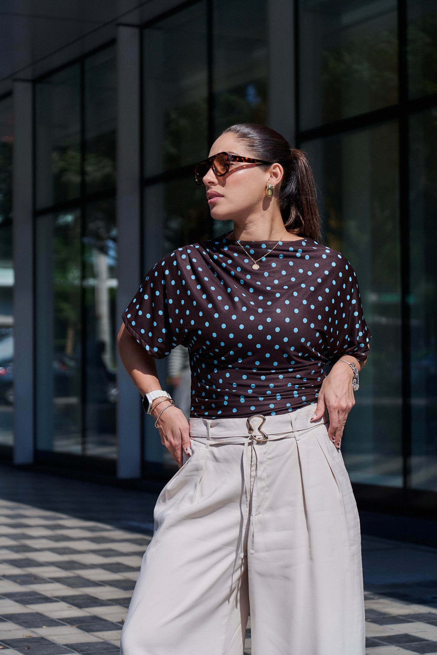 POLO FERNANDA POLKA DOTS