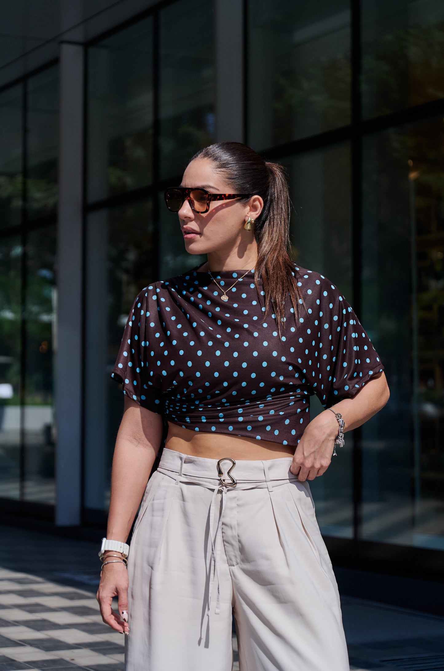POLO FERNANDA POLKA DOTS